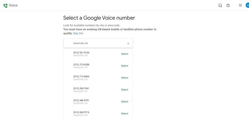 google-voice-number