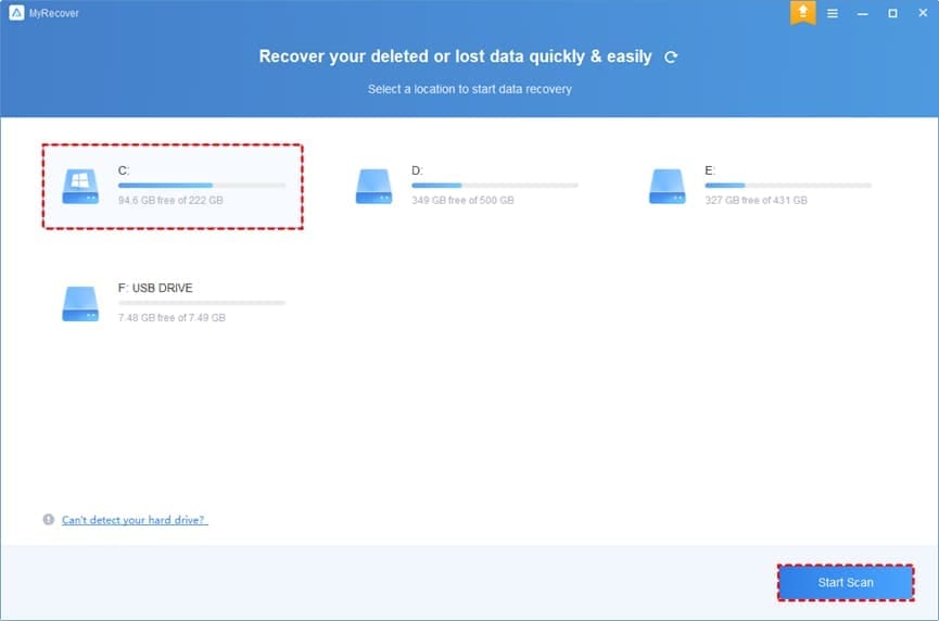 data-recovery-software-MyRecover-installation